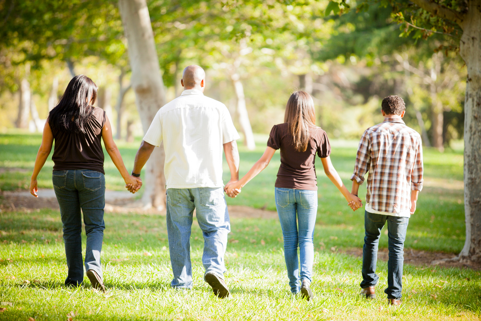Family with an African American Father and Guatemalan Mother